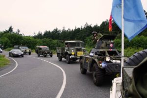 Museum convoy heading to/from parade