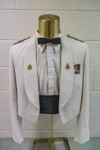 Post WW II Summer White with Royal Canadian Ordnance Corps collar and Captain rank insignia